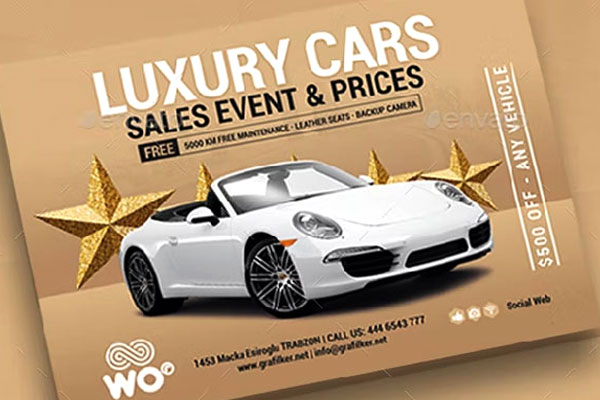 Luxury Car Sales Flyer Templates | Free & Premium PSD, Ai, Word, Doc, InDesign | Vector, PNG, EPS Formats